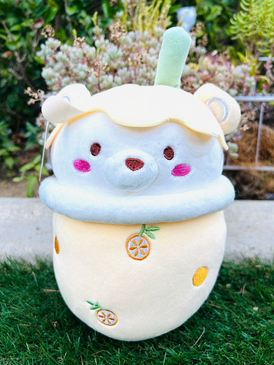 Boba Plushie - Yellow  9 in