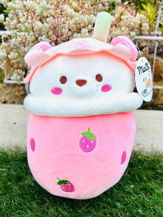 Boba Plushie - Pink 9 in. www.micchi.co