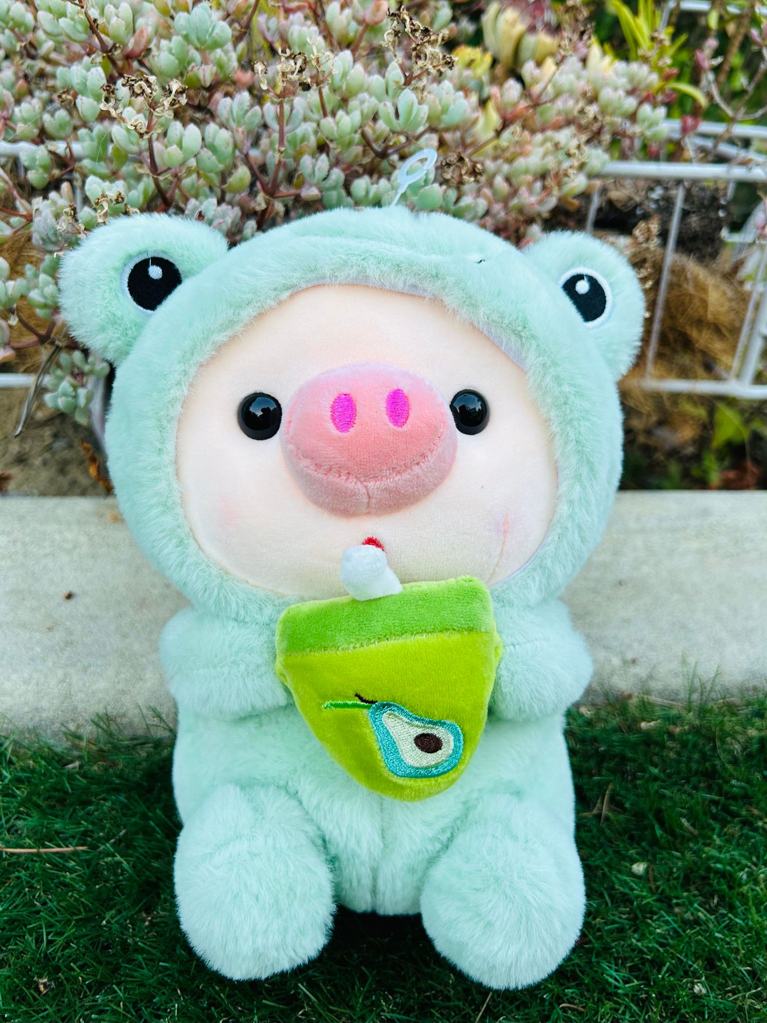 Leo - Froggy Onesie Piggy Plushie 9 in www.Micchi.co